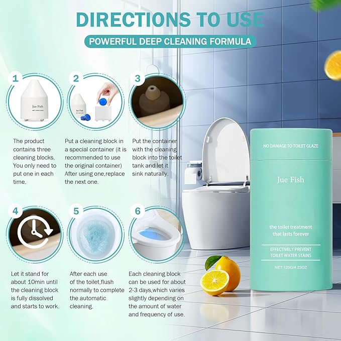 2026 New Clean Toilet Cleaner,Household Cleaning Solution,Toilets Bowl Cleaning, Long-Lasting Fresh Scent, Automatic Refreshes Toilets, Long-Lasting Bowl Cleaner Fresh Scent