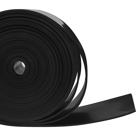 TORRAMI Solid Neoprene Rubber Strips Roll 1/16 (.062) inch Thick X 2 inch Wide X 10 Feet, for DIY Weather Stripping, Gasket, Seal