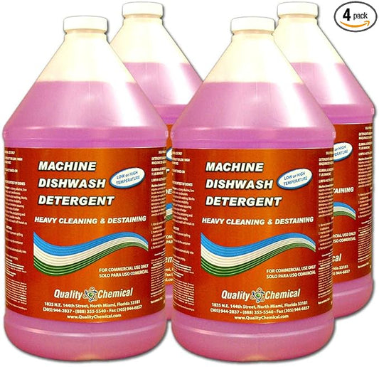 Commercial Industrial Grade Machine Dishwash Detergent - A premium grade detergent for low or high temp dishwash machines-4 gallon case
