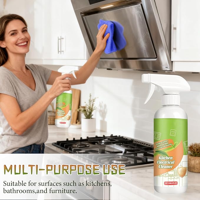 2PCS Electrolyzed Ion Kitchen Electrical Cleaner Spray- Electrolyzed Ion Kitchen Heavy Duty Cleaner Degreaser, Multi-purpose Household Cleaning, for Household, Oven, Stove, Range Hood