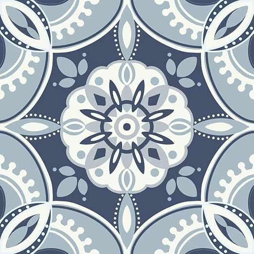 Peel and Stick Floor Tile 20-Pcs Cover 20 Sq.Ft, Vinyl Flooring Tiles 12” x 12” Matte Self Adhesive Flooring Stickers Waterproof Removable for Renter, Bathroom Living Room, Blue