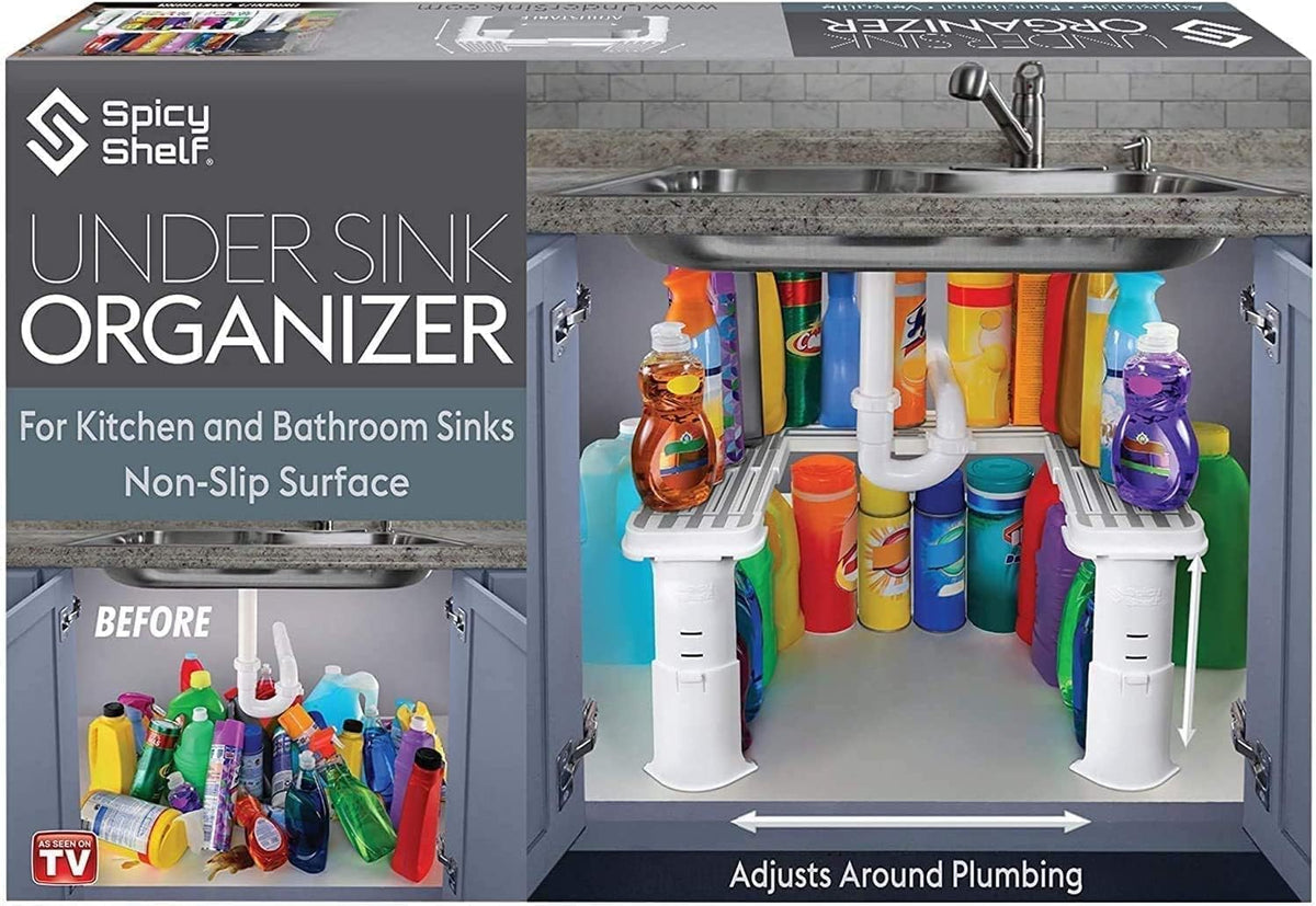 Expandable Under Sink Organizer and Storage I Bathroom Under - Image 1