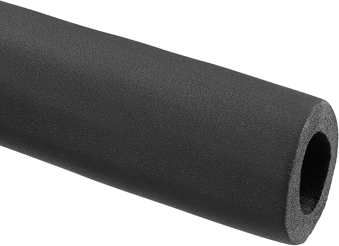 PATIKIL 70.9" L x 1-5/8"ID x 0.8" T Pipe Insulation Foam Tube, Water Pipe Insulation Tubing Heat Preservation for Plumbing Water AC Pipe Sprinkler Spigot, Black