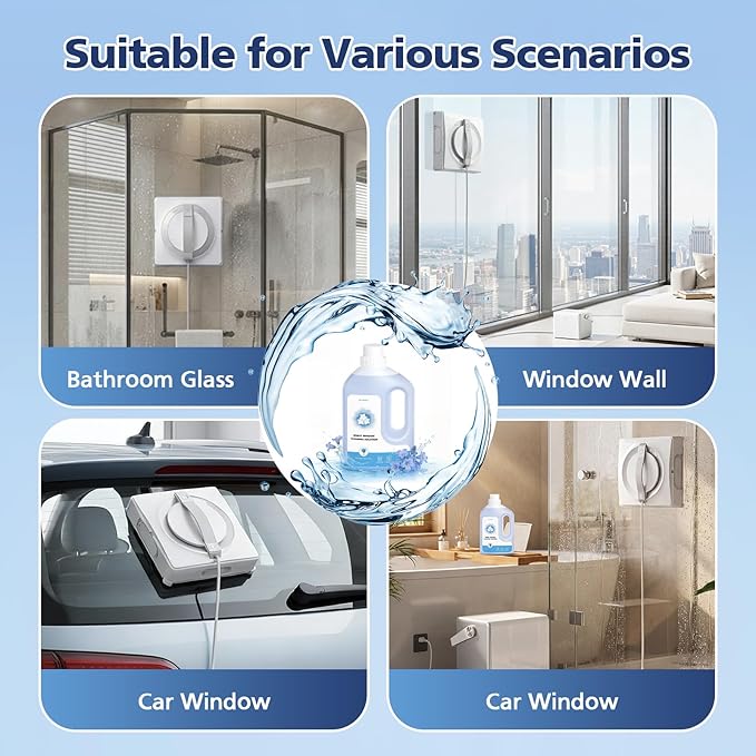Window Cleaning Solution Compatible with ECOVACS Winbot W2 PRO OMNI/ W2 OMNI/ W2 PRO/ W1 PRO/WINBOT MINI,1L