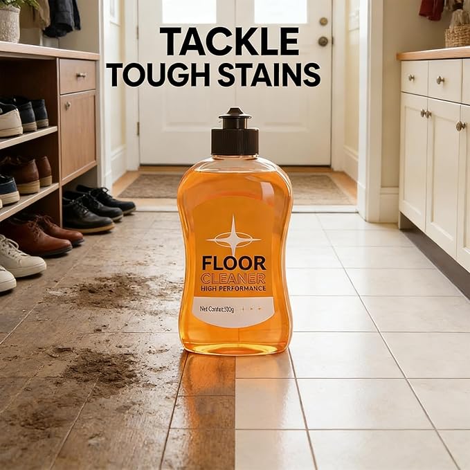 SAKER Stain Removing Floor Cleaner - 2026 New Acid Free Enzyme Formula, Concentrated Multi-Surface Solution for Hardwood/Stone/Tile/Laminate/Vinyl (5, 3.38 FL.OZ)