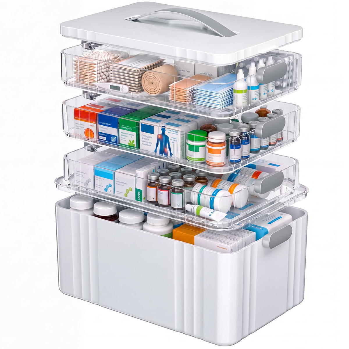 4-Tier Medicine Organizer - Multipurpose Medicine Cabinet - Image 1