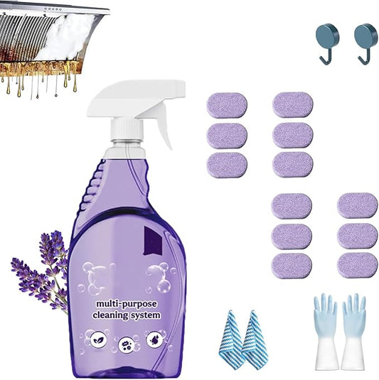 Clean Spray Cleaner for Ovens, Spray Oven Cleaner, Multi-Surface Cleaners with Concentrated Cleaning Tablets, Multi Purpose Cleaning for Ovens, for Kitchen,Bathroom
