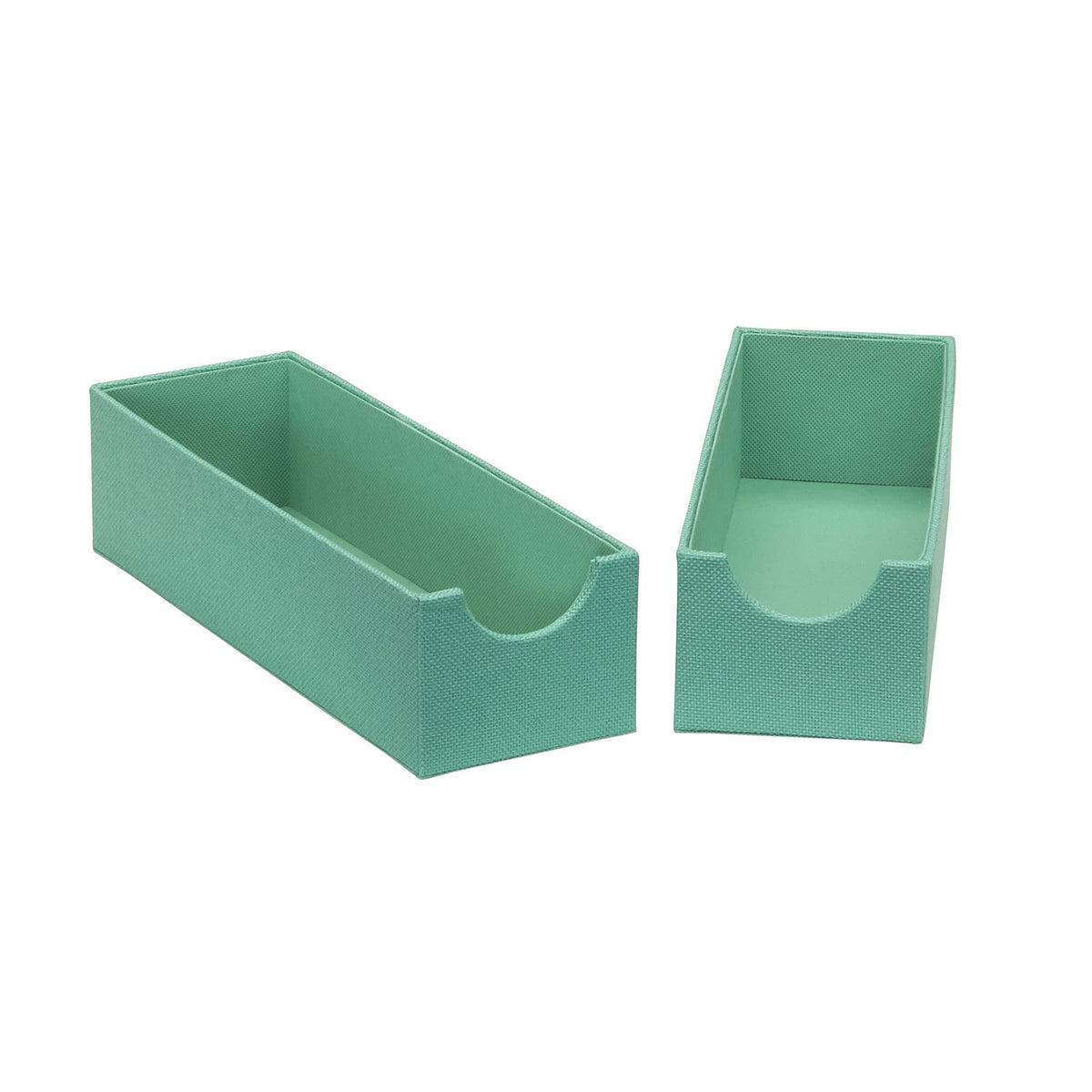 Household Essentials Teal Narrow Deep Drawer Organizer Boxes - Image 1