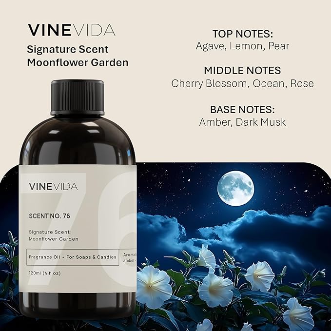 VINEVIDA [4oz] Scent No.76 Fragrance Oil for Candle & Soap Making - Natural Candle Scents Made in USA