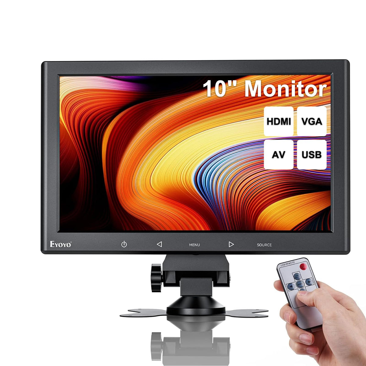 Eyoyo 10 Inch Mini Monitor - 1024x600 Small Computer Screen - Image 1