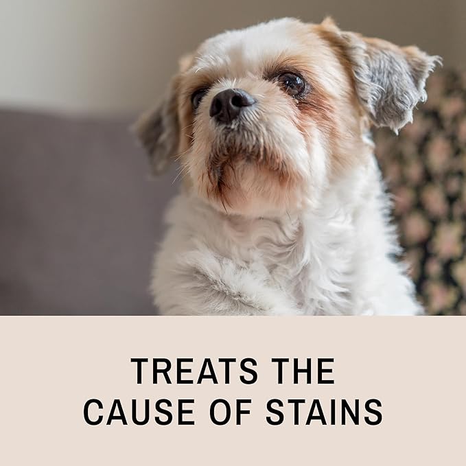 Eye Envy Tear Stain Remover Solution for Dogs. 100% Natural, Safe. Treats The Cause of Stains. Recommended by AKC Breeders, Vets, Handlers, Groomers. Contains Colloidal Silver. 16 oz. Made in USA
