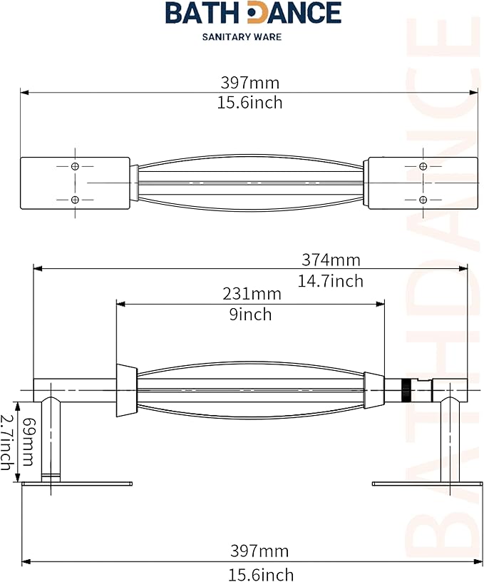 Paper Towel Holder Under Cabinet, Single Hand Operable Roll Holder with Damping Effect,No Drilling or Wall Mounted SUS304 Stainless Steel for Kitchen Bathroom Commercial(White)