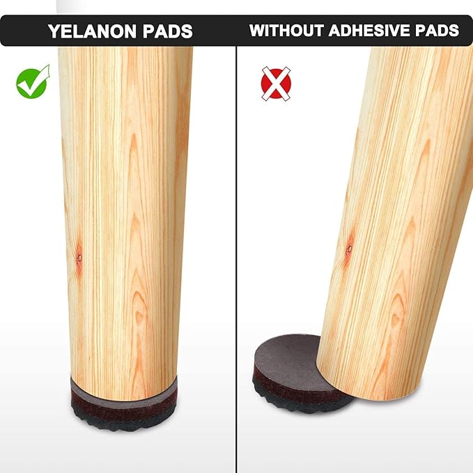 Non Slip Furniture Pads -48pcs(1+2+2)" Furniture Grippers Hardwood Floors, Non Skid for Furniture Leg,SelfAdhesive Rubber Furniture Feet, Anti Slide Furniture Floor Protector for Keep Couch Stoppers
