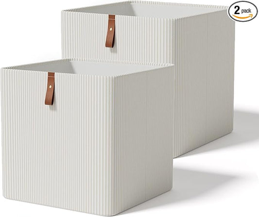 Cube Storage Bin 12x12 in- 2 Pack,Collapsible Fabric Storage Bins,Open Home Storage Bins,Baskets for organizing,For Clothing Storage,Toy Storage,Office Storage,Home Decoration