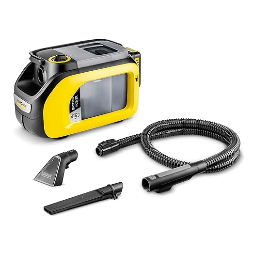Kärcher Cordless Carpet and Upholstery Cleaner, Self-Cleaning Function, Spot Cleaner for Carpets, Cars and Furniture, SE 3-18 Compact - Tool Only