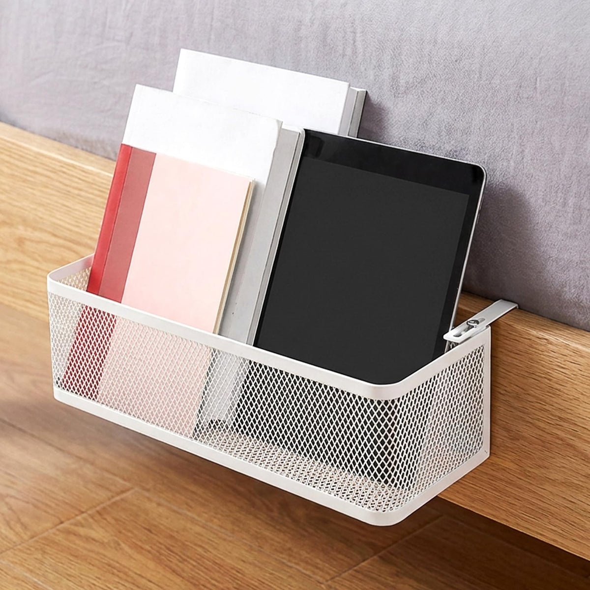 Bedside Caddy Shelf for Bed & Bunk Bed, Bedside Hanging - Image 1
