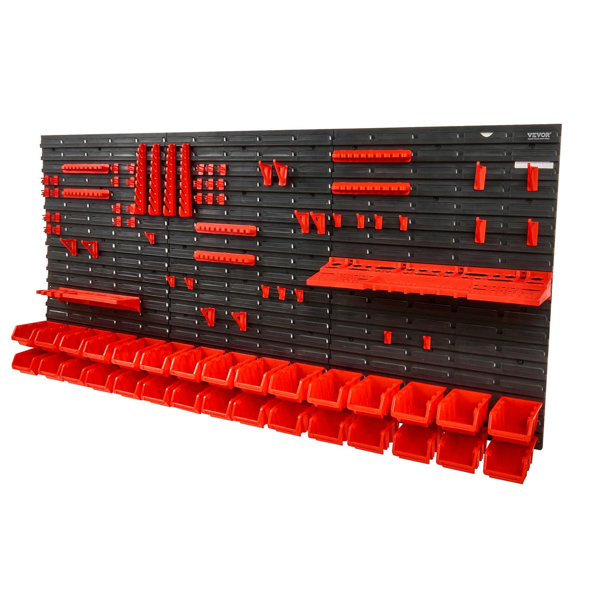 VEVOR Wall Mounted Storage Rack System, 30-Bin Parts | All Products - Image 1