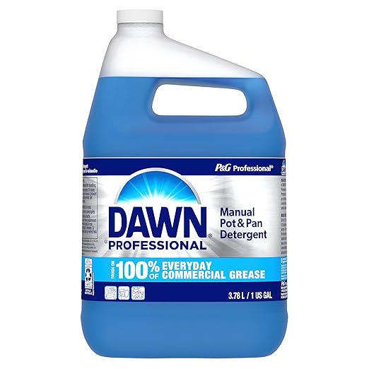 Dawn PRO Manual Pot and Pan Detergent, Dish Soap Liquid for Dishwashing by Hand, Bulk Concentrate for Commercial Use, 1 gal
