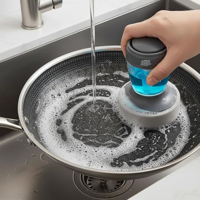 Hybrid Pan Scrubber with DuoPad (3-Pack DuoPad Refill)