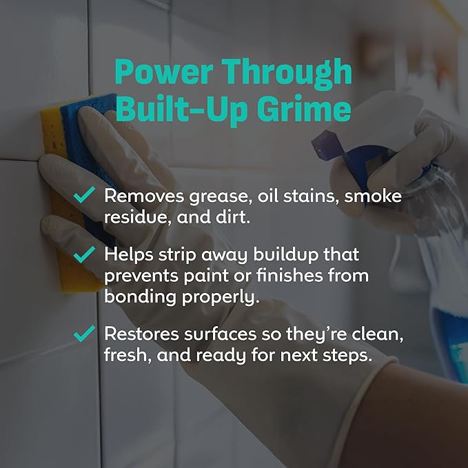 Trisodium Phosphate - TSP Cleaner (4 Oz) Heavy-Duty Cleaner & Degreaser for Walls, Floors & Outdoor Surfaces | Removes Grease, Dirt & Stains | Ideal for Home & Industrial Use
