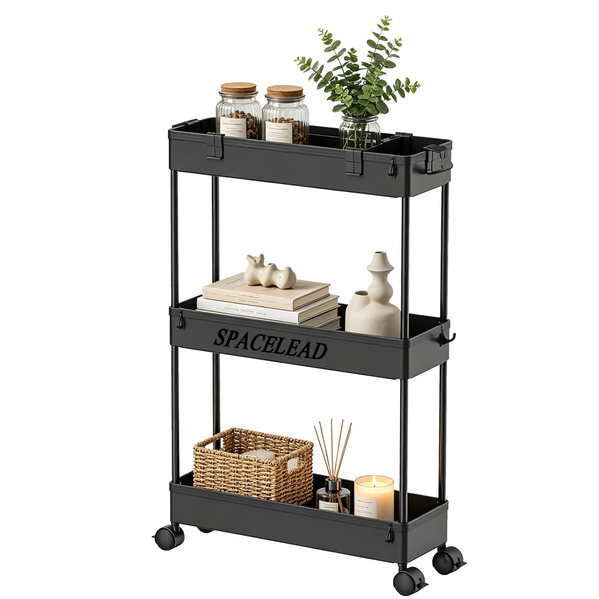 SPACELEAD Slim Storage Cart 3 Tier,Bathroom Organize | All Products - Image 1