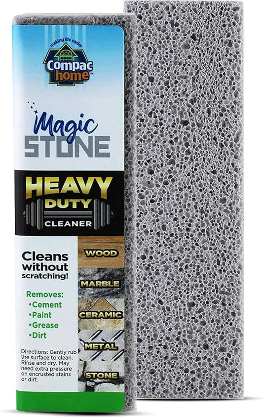 Compac Home Magic-Stone Heavy Duty Cleaning Stick - Easily Scrubs/Removes Paint, Cement, Encrusted Dirt, Rust, Grease, from Wood, Stone, Ceramic Floor Tiles, 2 Count