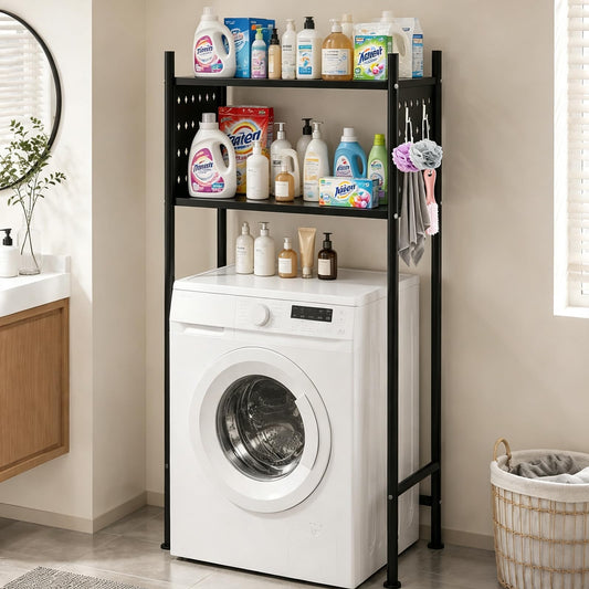 Over Bathroom & Laundry Storage Shelf, Laundry Rack - Image 1