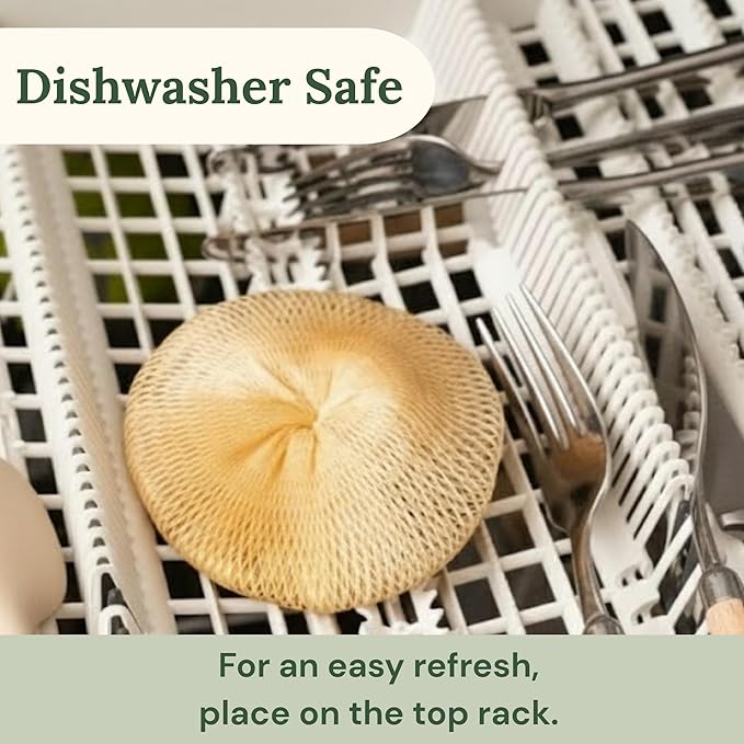 Dish Scrubber for Washing Dishes – JUMI Breezi Mesh Scrubbers 3-Pack, Non-Scratch, Multi-Purpose, Fast-Drying, Odor-Free Cleaning Scrubbers. Kitchen Sponges, Sponges Kitchen, Dish Sponge Alternative.