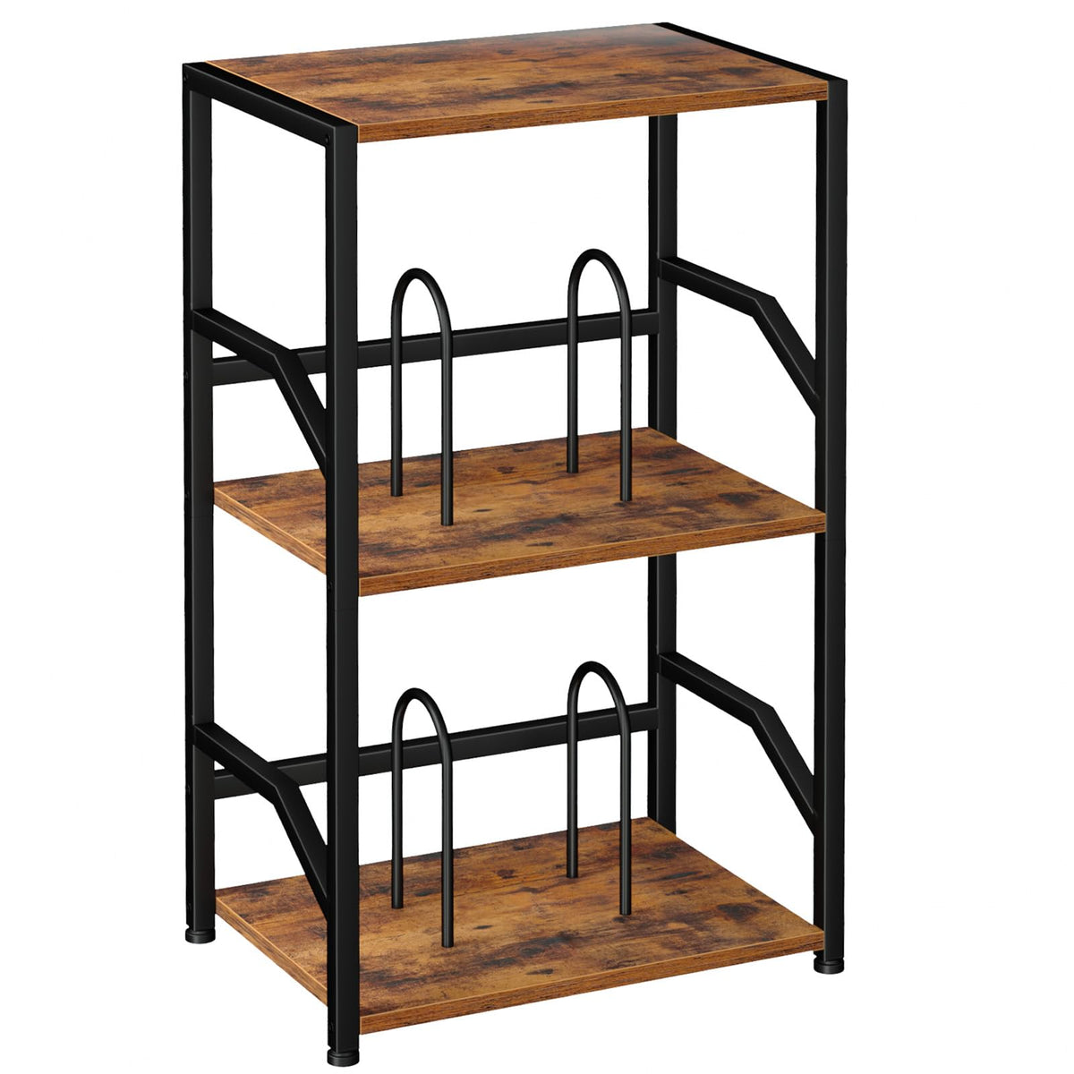 Record Player Stand, Turntable Stand with Vinyl Record Storage - Image 1