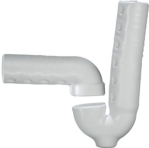 Truebro 82193 Lav Guard 2 100 Series Undersink Molded Vinyl Tubular P-Trap Piping Cover and 2 Angle Valve and Supply Covers (102 E-Z), China White