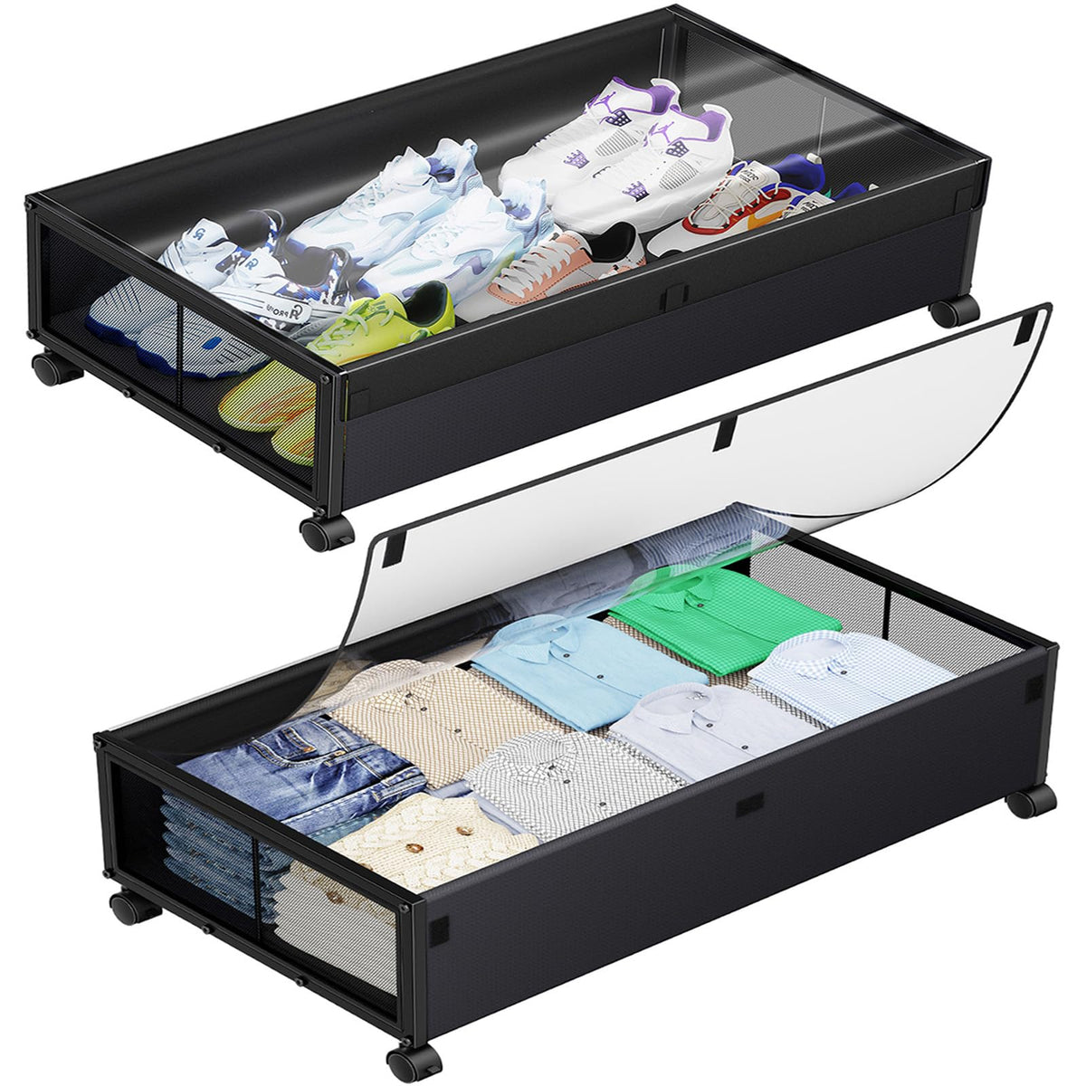 Simple Trending Under Bed Storage Containers with Wheels - Image 1