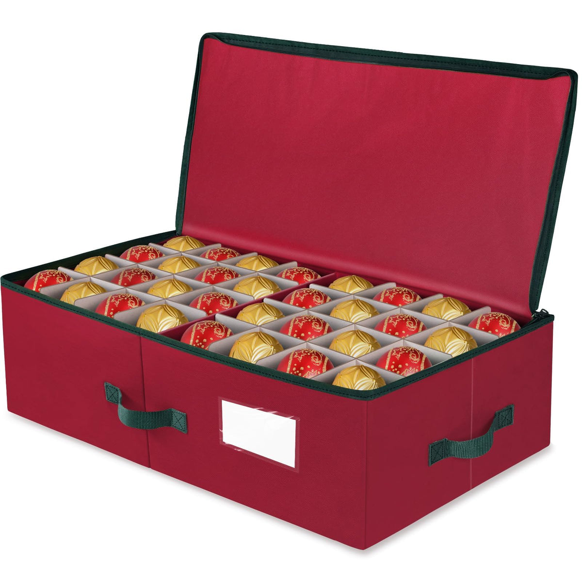 BlessedSeason Christmas Ornament Storage Box -Stores Up - Image 1