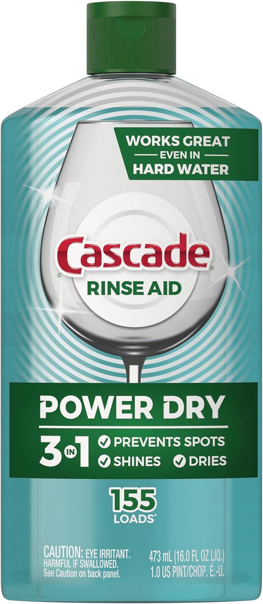 Cascade Platinum Rinse Aid 16 oz (155 loads)