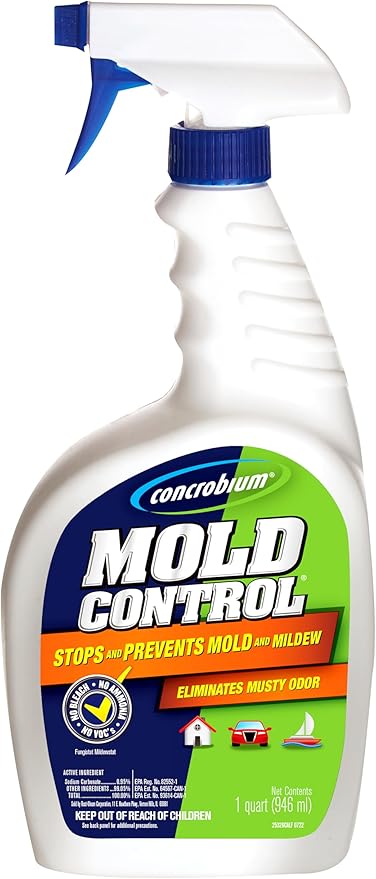 Concrobium Mold Control, 32 oz Spray – Eliminates & Prevents Mold – EPA-Registered, Bleach-Free, Odorless, VOC-Free