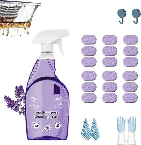 Clean Spray Cleaner for Ovens, Spray Oven Cleaner, Multi-Surface Cleaners with Concentrated Cleaning Tablets, Multi Purpose Cleaning for Ovens, for Kitchen,Bathroom