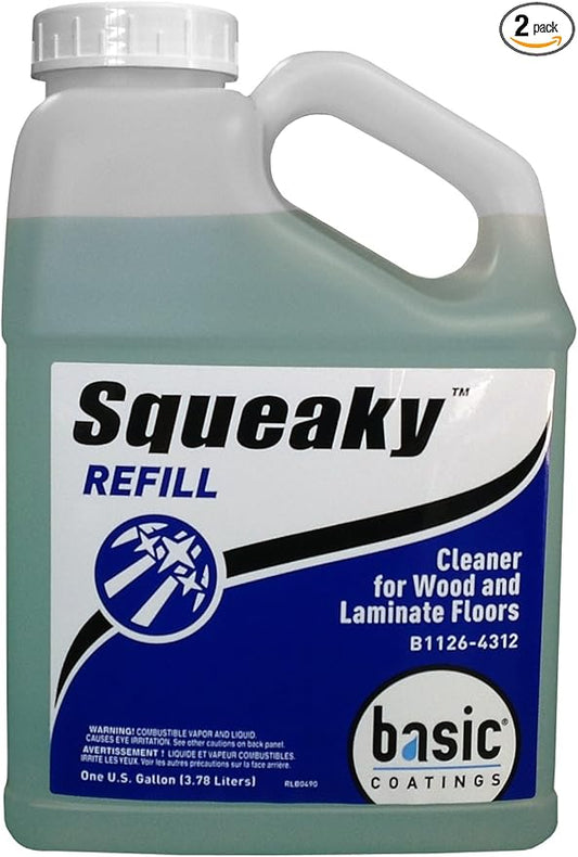 Basic Coatings Squeaky Cleaner for Hardwood Floors - Ready to Use Refill (2 pack)