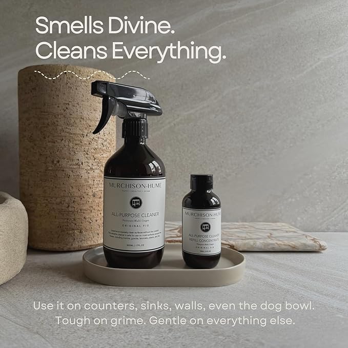 Murchison-Hume All Purpose Cleaner Spray, Plant Based Multi Surface Cleaner, Non Toxic Eco Friendly Kitchen & Bathroom Spray, Granite & Marble Safe, Grease Cutting Natural Cleaner – Original Fig