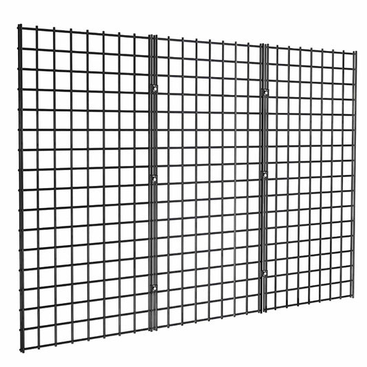 2' x 4' Black Gridwall Panels, 3-Pack Heavy-Duty Wir | All Products - Image 1