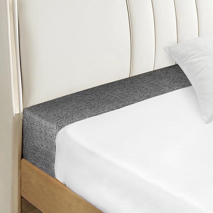 Bed Gap Filler with Removable Cover, Mattress Extender for Headboard Gap, Dark Gray, 60"x2"x12", Queen