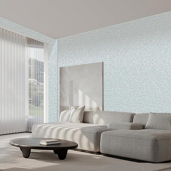 Peel and Stick Wallpaper Silver Gray Silk Wall Paper - 15.7 x 300 Inch Self Adhesive Wallpaper Peel and Stick, Easy to Paste Wall Contact Paper for Stand Liner, Table and Door Makeover Decor