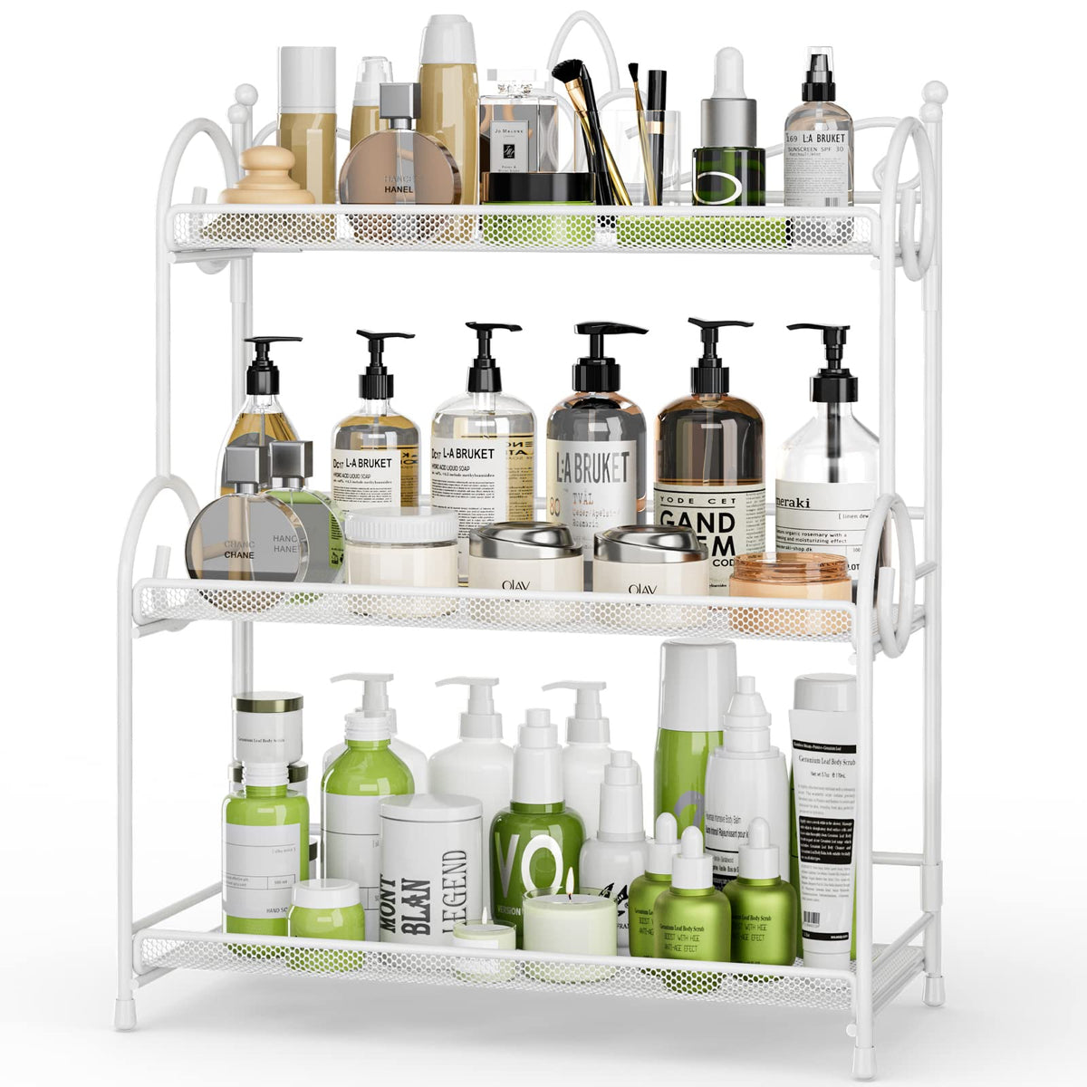 EKNITEY 3-Tier Bathroom Organizer - Sink Organizer Spice Rack(No - Image 1