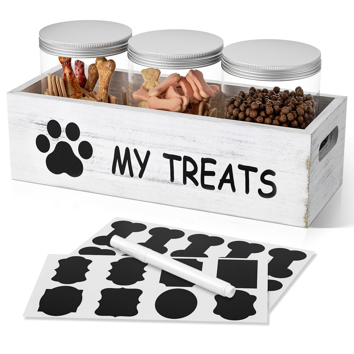 Dog Treat Container for Countertop - Dog Food Storage - Image 1