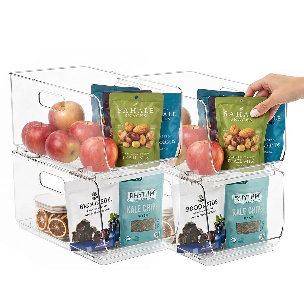 ClearSpace Stackable Storage Bins, Front Pantry Organizer - Image 1