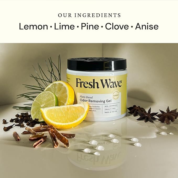 Natural plant-based lemon scent odor eliminator