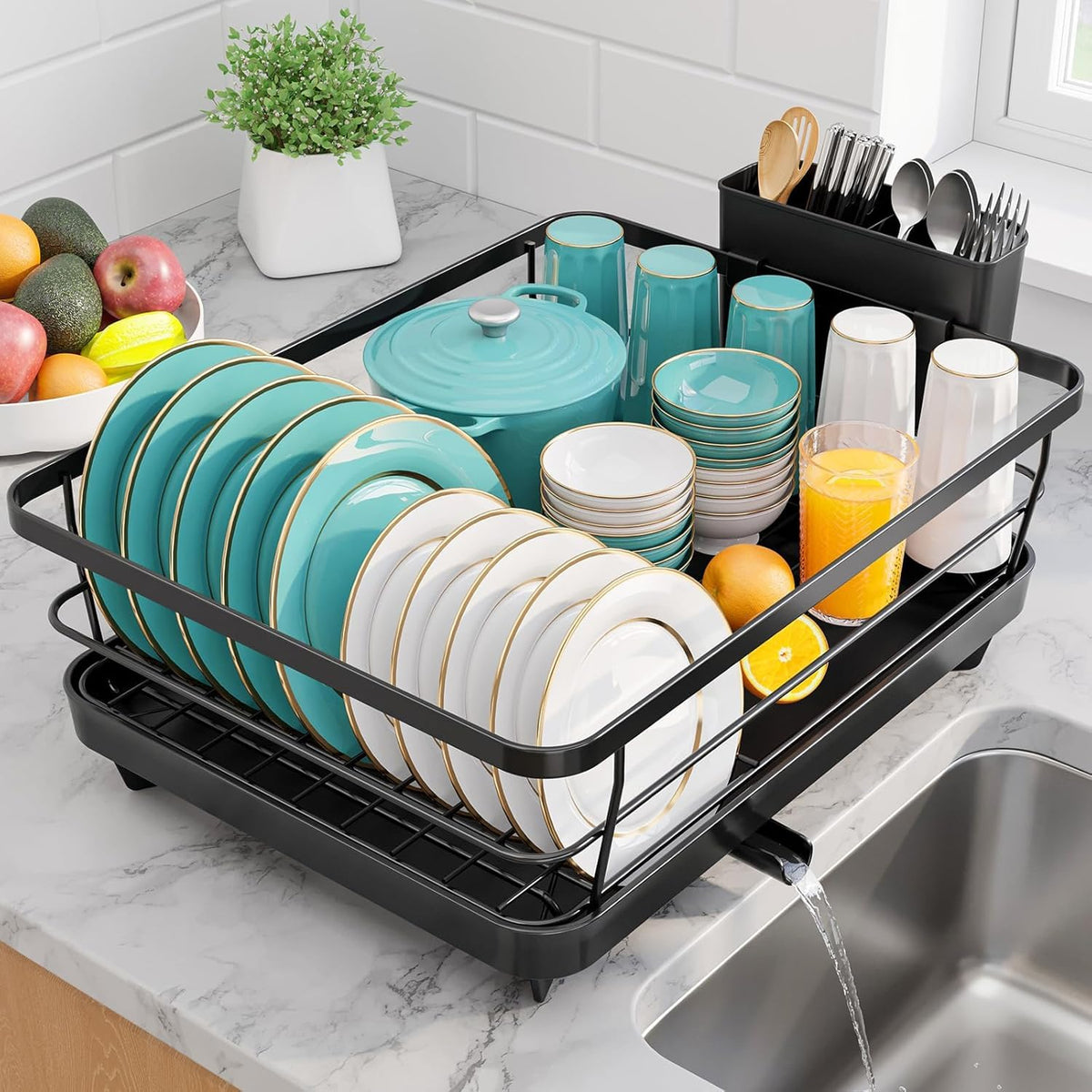 Sakugi Dish Drying Rack - Stainless Steel Dish Rack - Image 1