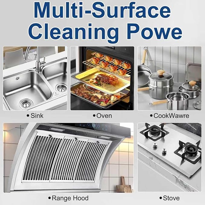 Heavy Oil Cleaner Stain Spray - Clean Up Kitchen Oil Stains with Powerful Degreaser Formula | Oil Stain Remover & Multi-Surface Degreaser Cleaner Heavy Duty for Ovens, Stovetops, Grills & Cookware