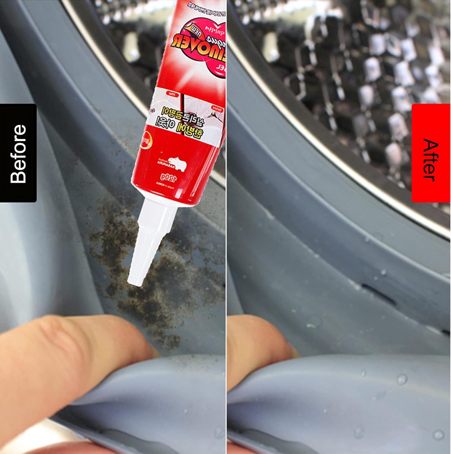 Black Spot Mold Remover Gel – Wall Caulk & Washing Machine Door Seal Cleaner