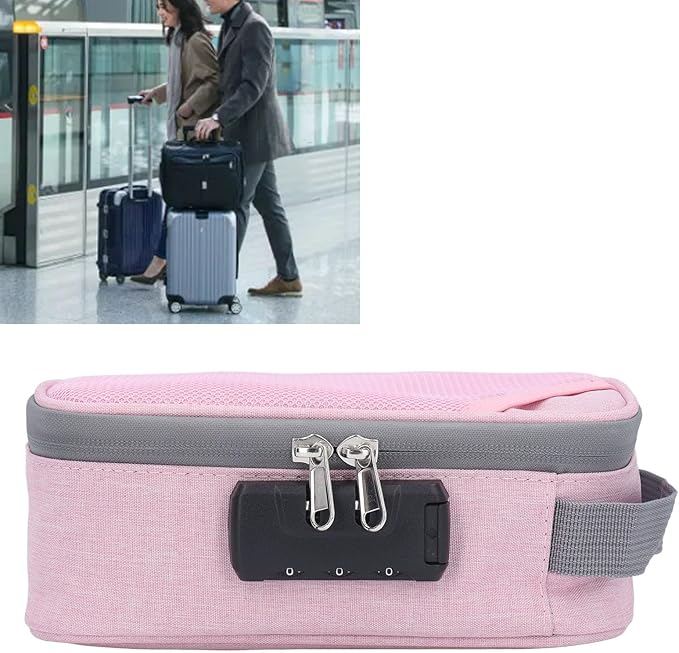 Odor Proof Pouch Organizer, Code Lock Design Smell Proof Container Portable Easy Using for Travel