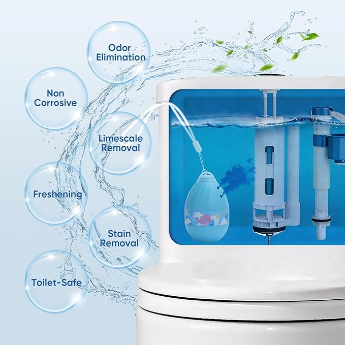 Automatic Toilet Bowl Cleaner Tablets, Long-Lasting Toilet Bowl Cleaner, Bathroom Toilet Tank Cleaner (1 Bottle)