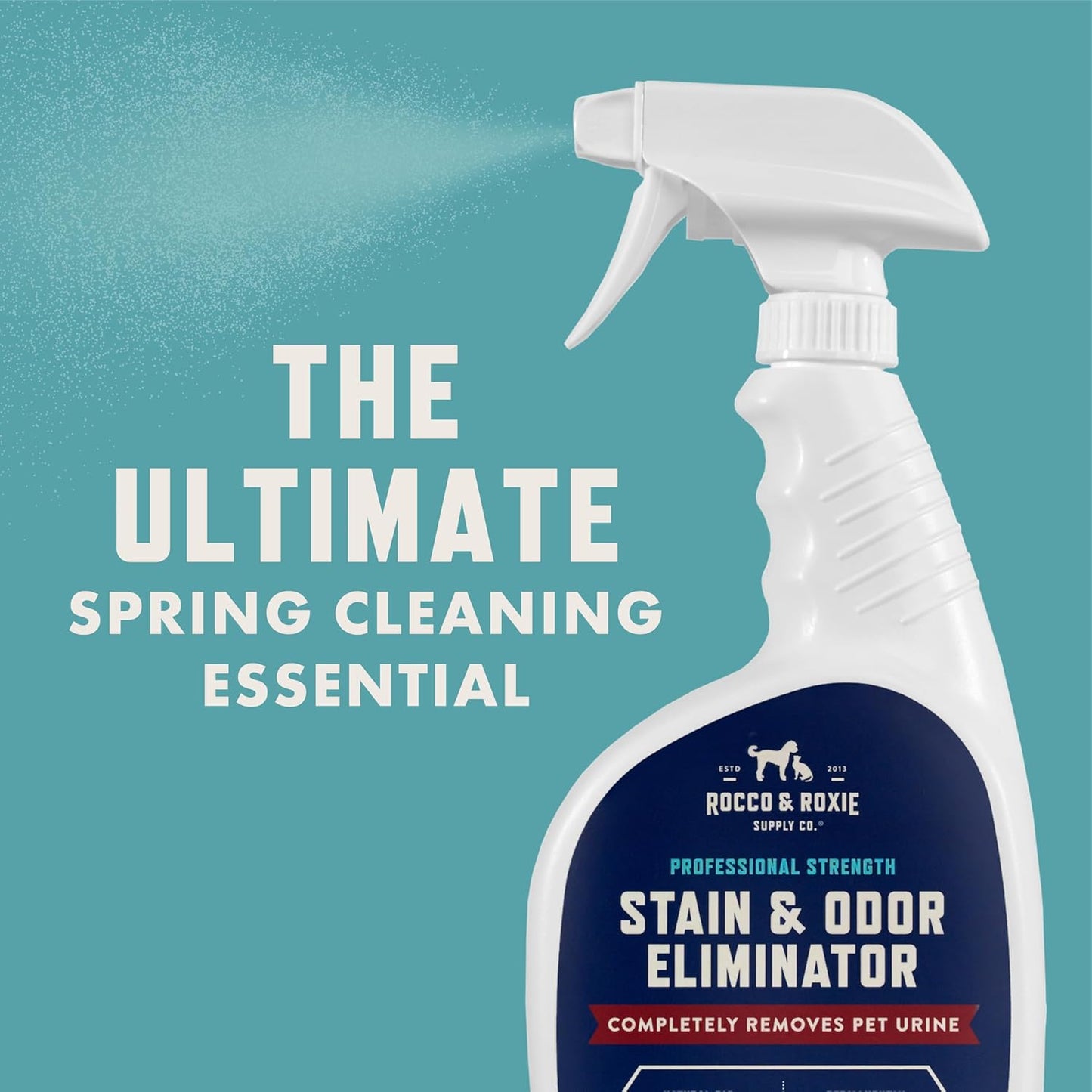 Rocco & Roxie Enzyme Pet Stain & Odor Eliminator – Professional Strength Carpet Cleaner Spray (32 oz) | Fixory911